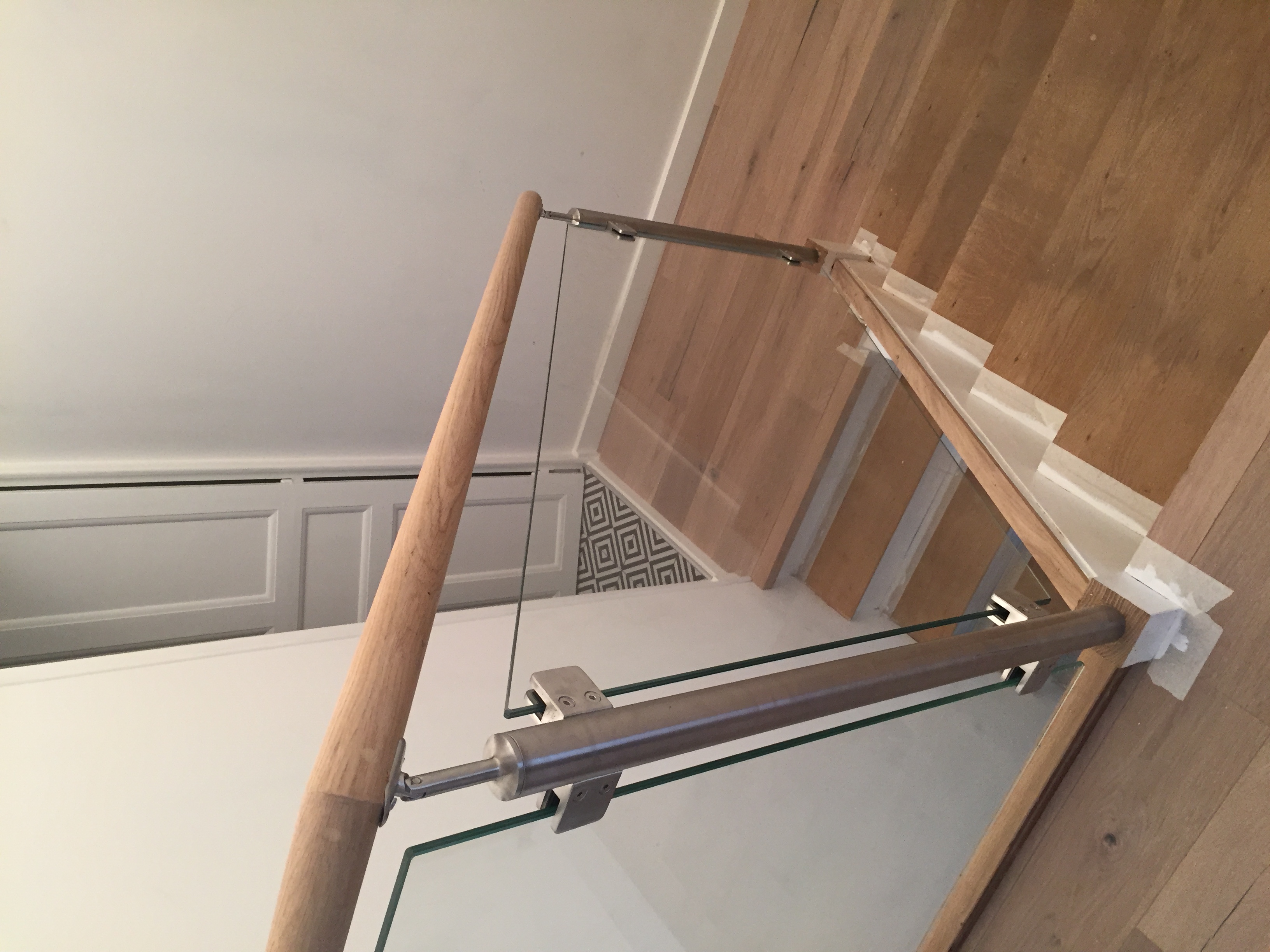 Garde-corps bois escalier